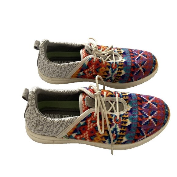 Minnetonka Eco-friendly Materials 61048 Orange Sunset Womens 7m Eco Anew Sneaker - Picture 5 of 7